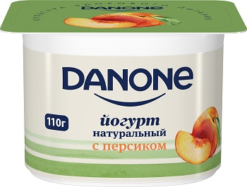 Danone - Lawfat Yogurt, peach 110gr