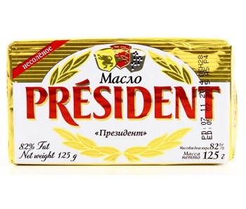 Butter / President / unsalted (82%) 125 gr