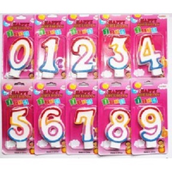Cake Candle /Numbers /  7