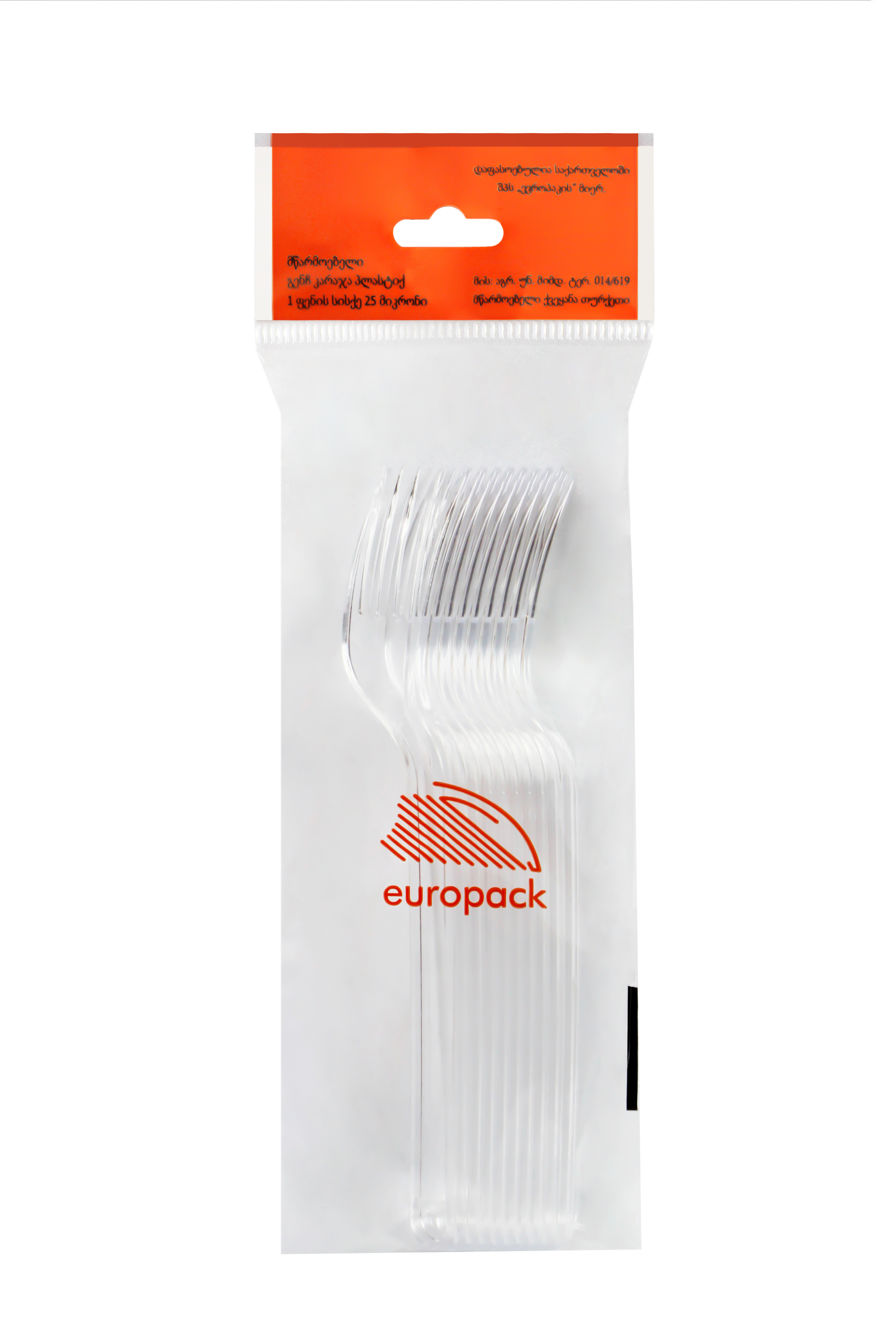 "Euro Packaging" - Plastic Fork (Lux) 10pcs