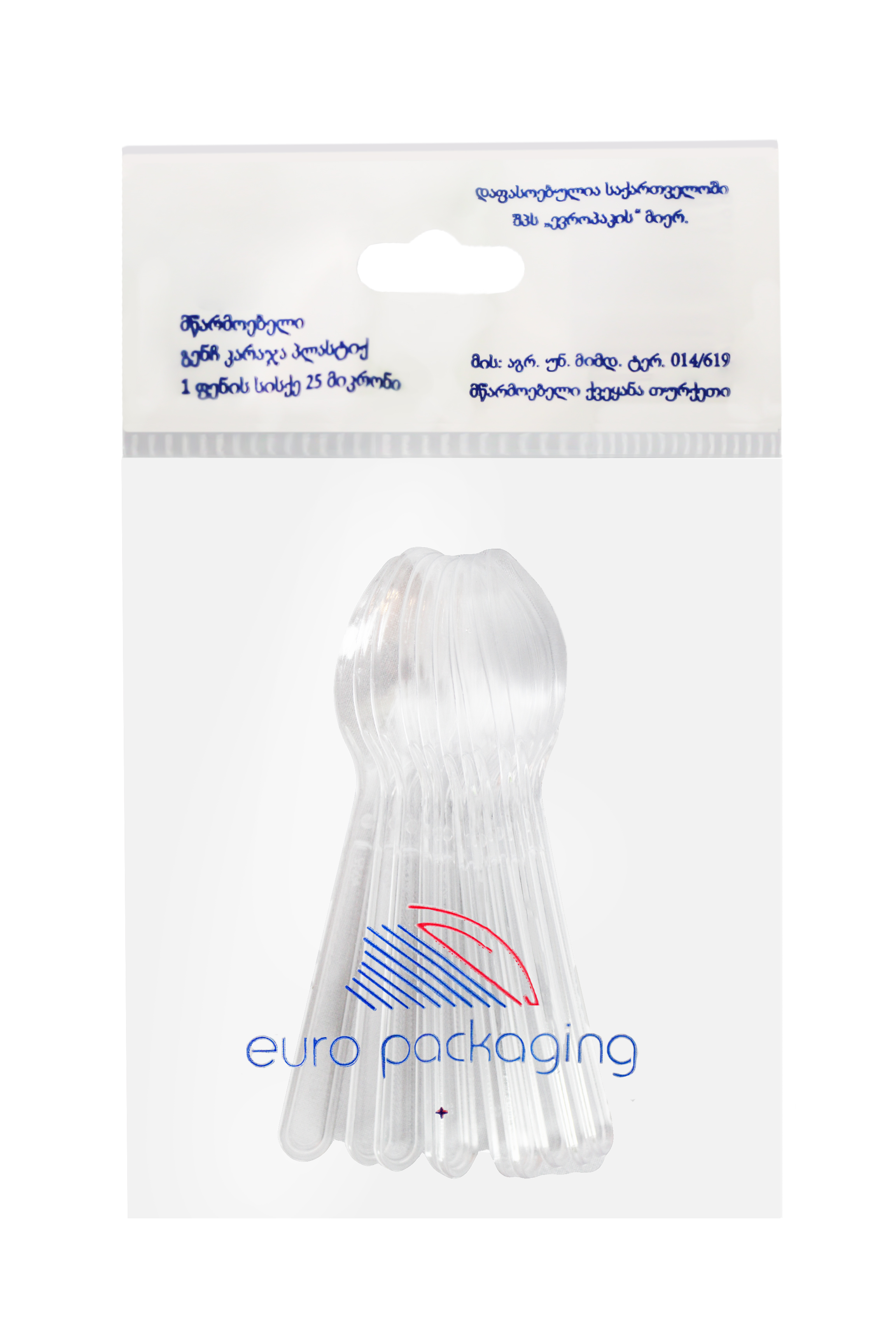 "Euro Packaging" - Plastic Spoon (Lux) 10pc