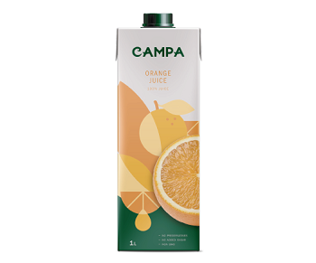 Juice / campa orange 100% / 1 liter
