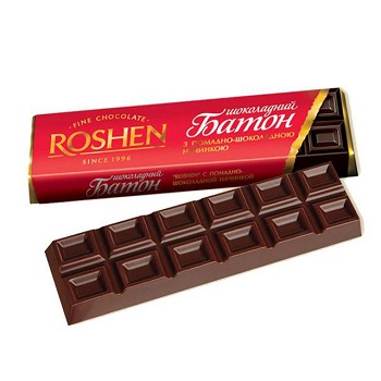 "roshen" - bar of chocolate43 gr