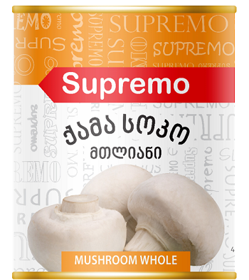 Supremo - canned mushroom whole 850 ml