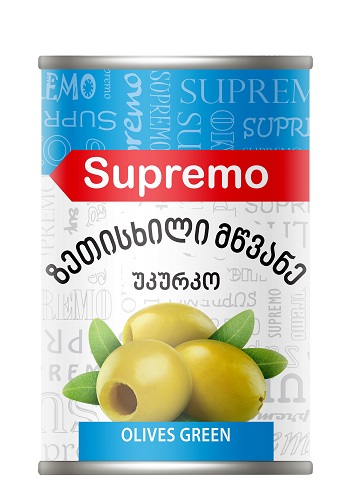 Supremo - Green Pitted Olive 290gr