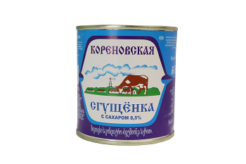 Condensed milk / Korenovskaya / tin 370 gr