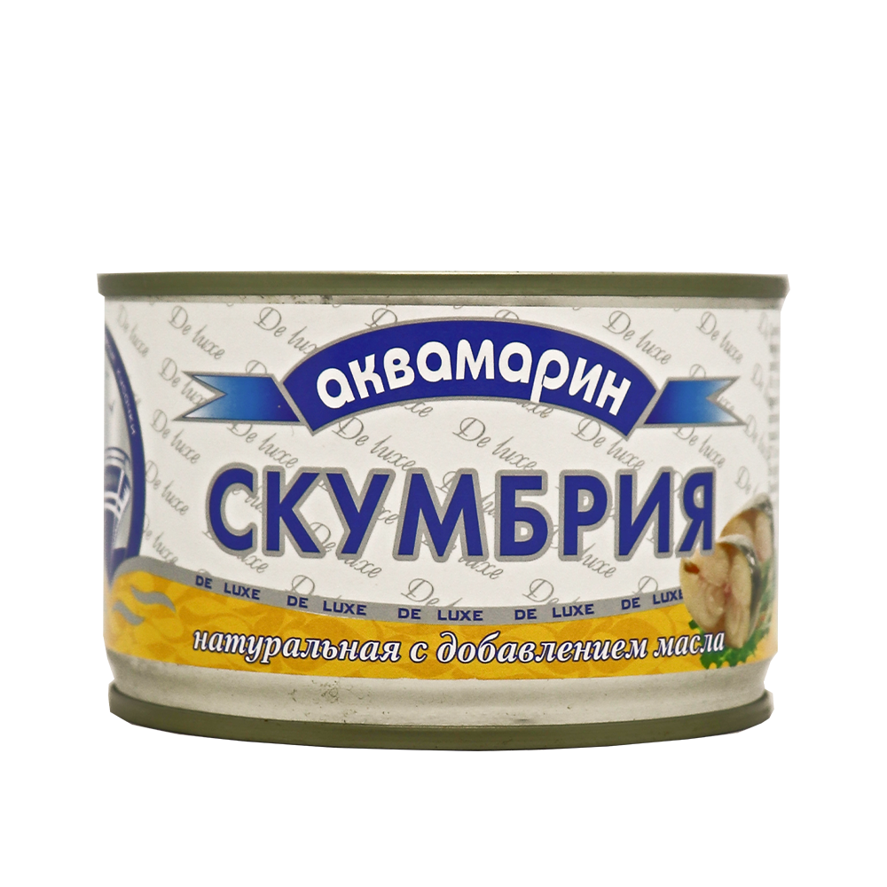 Canned fish / aquamarine mackerel / 240 gr