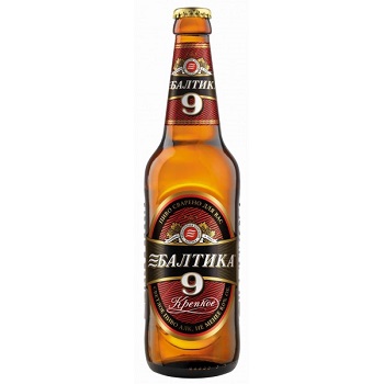 Beer / Baltika # 9 / 0.5 l glass