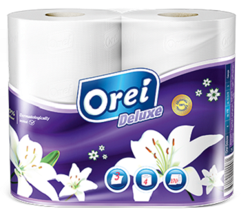 Toilet paper / Orei / Deluxe / 4 pcs