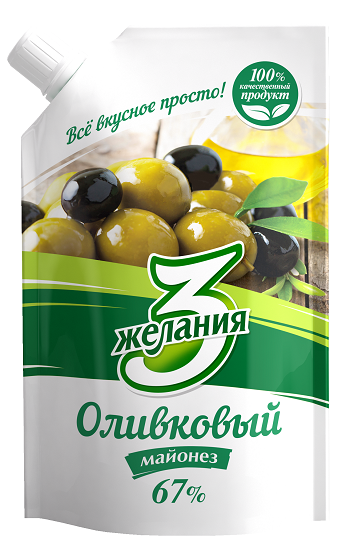 3 jelania - 67% Olive Mayonnaise Doy Pack 190 gr