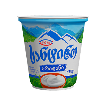 Sour cream / Santino / (15%) 350 gr