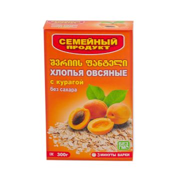 Oat flakes with dried fruit (apricot) 300gr 
