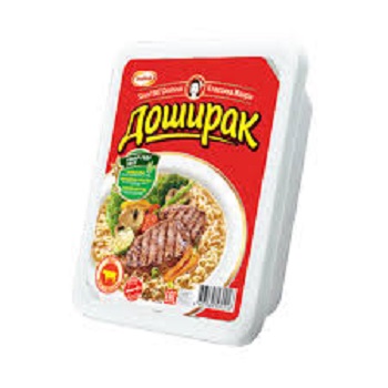 Soup / Doshirak on a plate of beef / 90 gr
