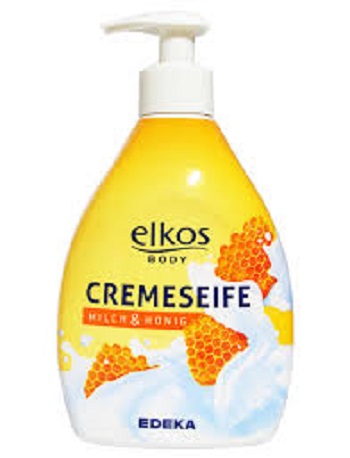 Elkos - Liquid soap, milk & honey 500ml