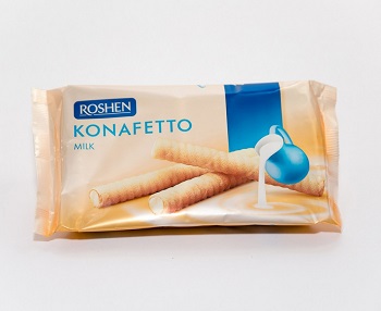 "Confafeto" - waffle sticks with milk / Roshen / 156 gr