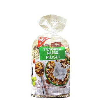 "Gut&Günstig" - Musli with grapes and nuts 1000 gr