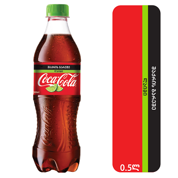 Carbonated drink / Coca Cola Lime without sugar / 0.5 l Petty