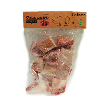 Frozen pork for barbecue / Nobati / 1 kg