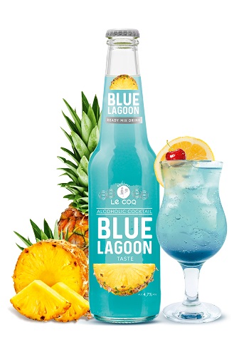 "Le Coq Blue Lagoon 4,7%" - Cocktail (glass) 0,33 