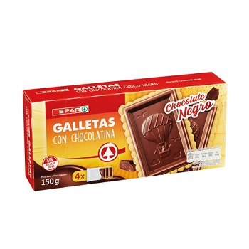 Biscuits with chocolate / SPAR / 150 GR