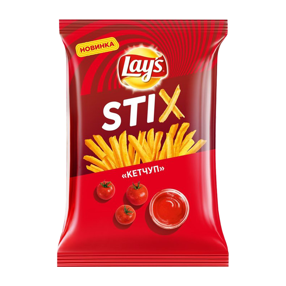 Chips / Lace with the taste of Stix ketchup / 65 gr