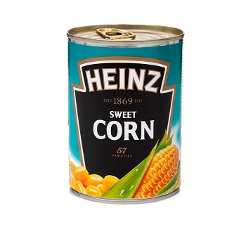 Canned corn / Heinz / jar 400 gr