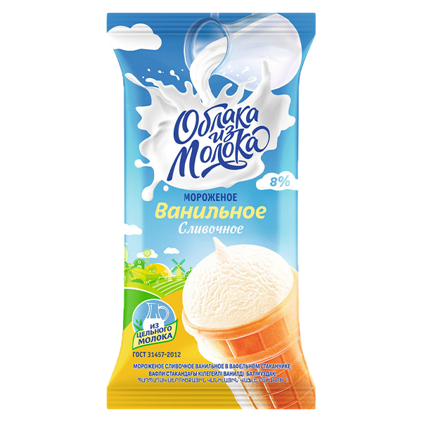 Ice cream cup / Oblaka iz Moloka / vanilla 80 gr