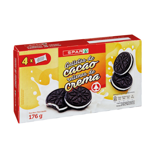 Biscuits / SPAR with cocoa and vanilla taste / 176 gr.