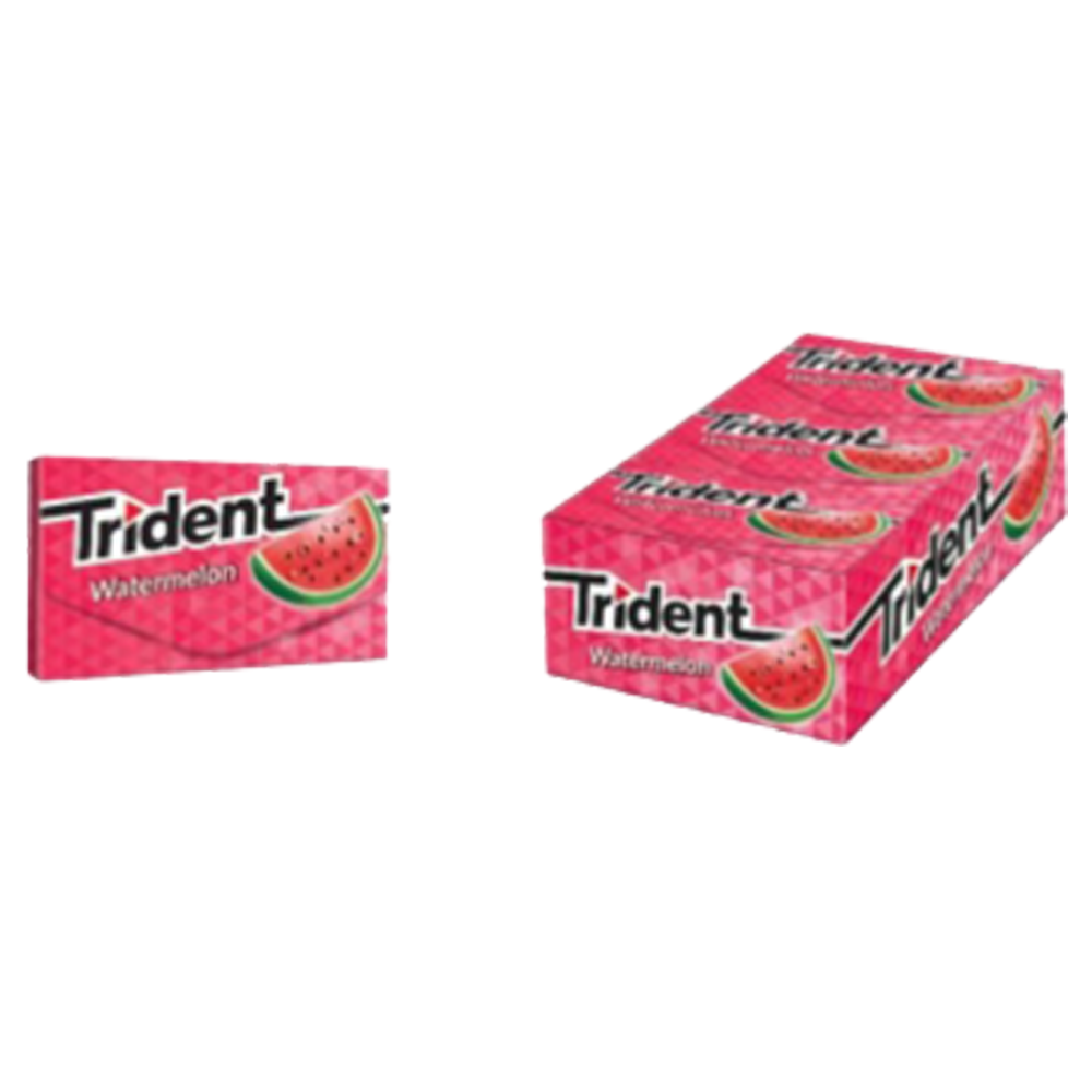 Chewing gum / Trident with watermelon taste / 27 gr