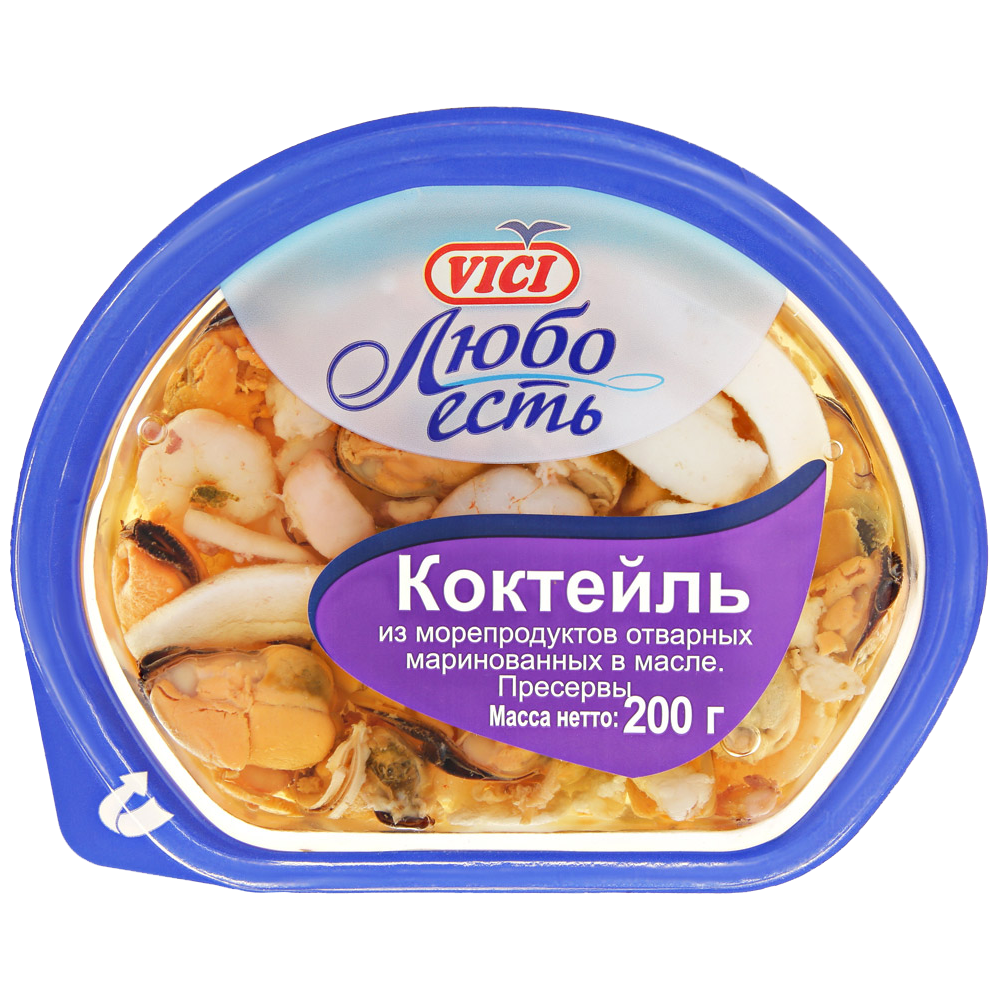 Seafood / Vichy / Cocktail in oil 200 gr