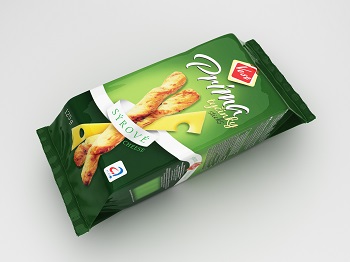 Crackers / with cheese, twisted shape / VEST / 125 gr.