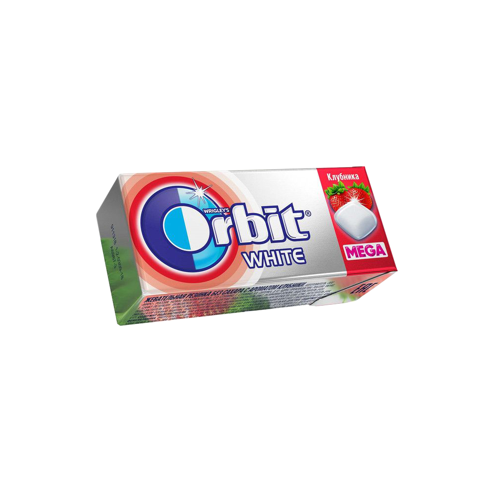 Chewing gum / Orbit / White Mega Strawberry / 16.4 gr