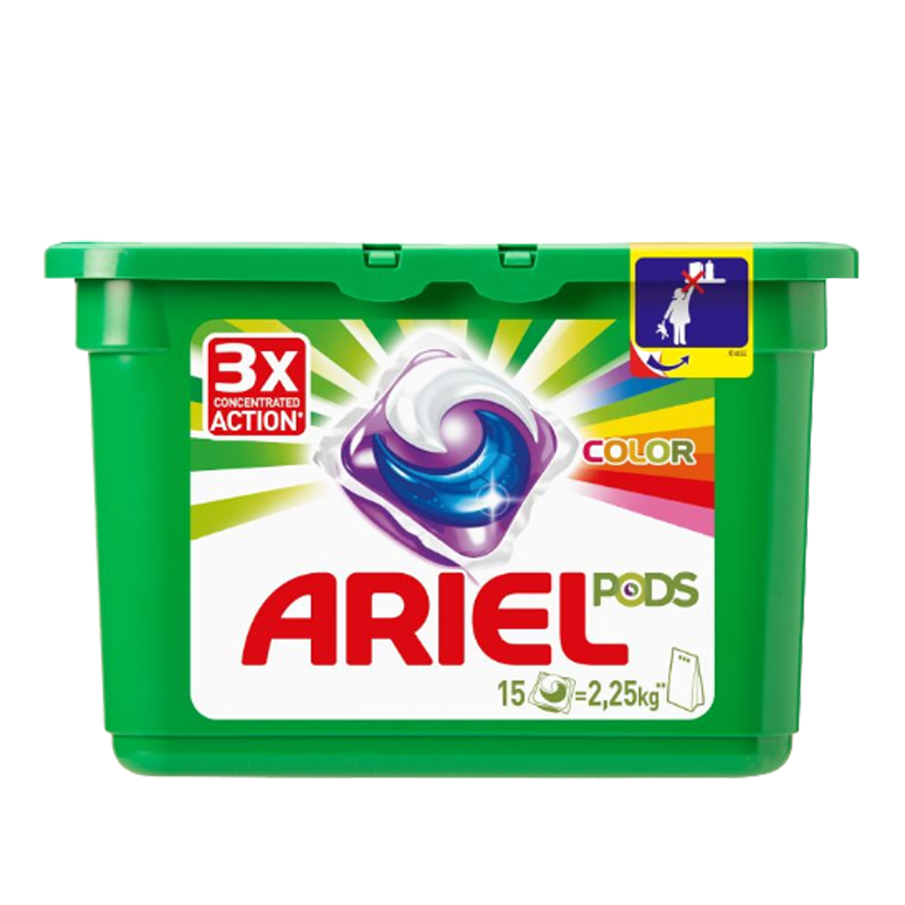 Washing capsule / Ariel color / 15 pcs