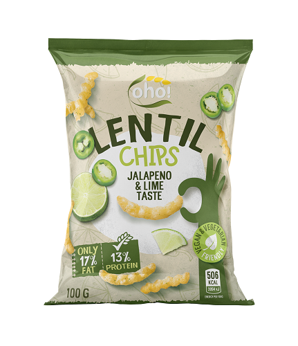 Chips / OHO with jalapeno and lime flavor / 100 gr