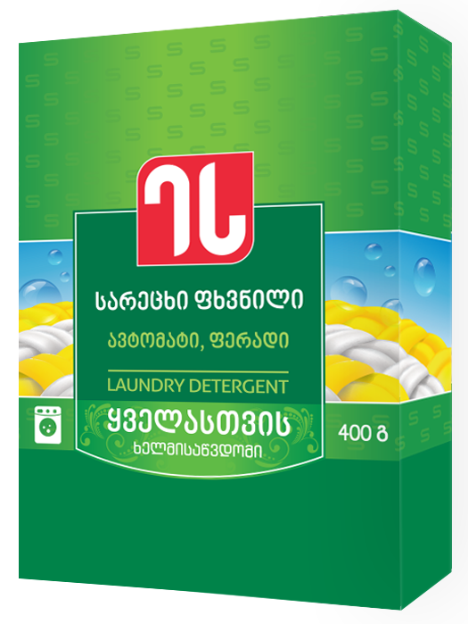 Washing powder / it is colored / 400 gr