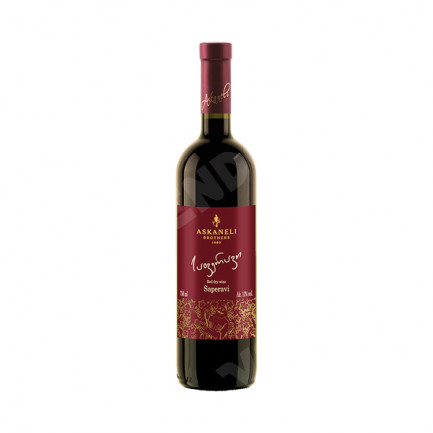 Wine / Askaneli / Saperavi red dry / 0.75 l